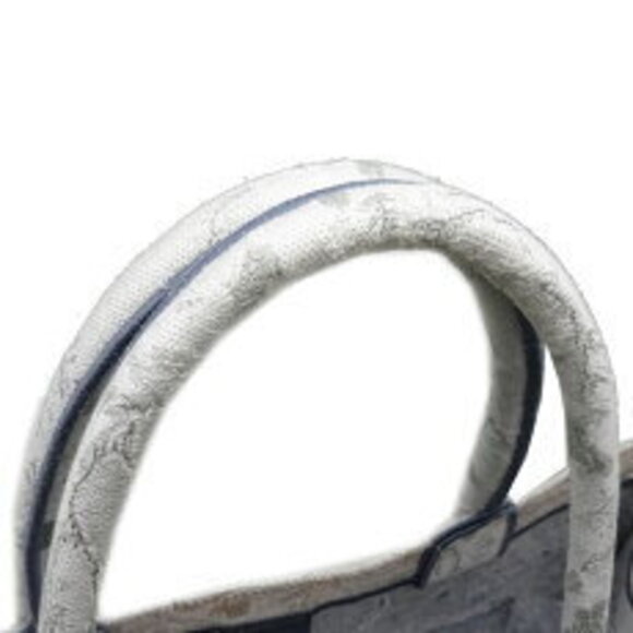 Christian Dior Book Tote Handbag Jacquard White - Picture 5 of 9